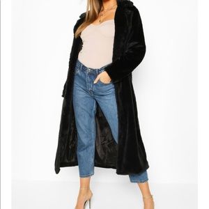 Full length Faux Fur  Black Fur